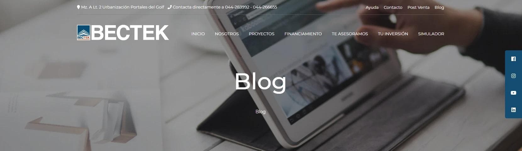 Bectek — Implementación de Módulo Blog Corporativo